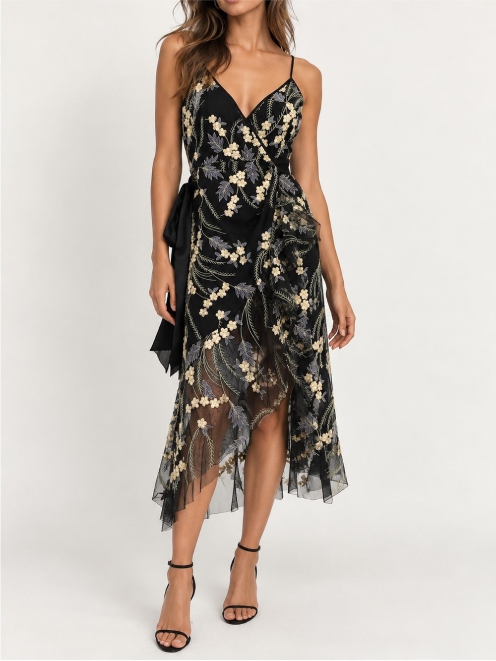Diane von Furstenburg Narrah Midi Dress Multi Event Preppy Cocktail Womens 2